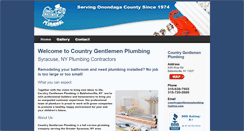 Desktop Screenshot of countrygentlemenplumbing.com