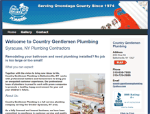 Tablet Screenshot of countrygentlemenplumbing.com